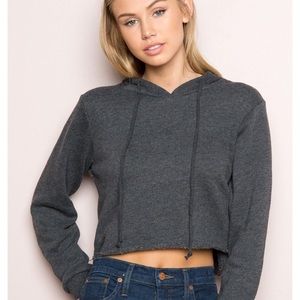 BRANDY MELVILLE DARK GREY HOODIE